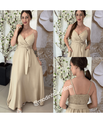 Vestido Perola Bege Vestido Perola Bege